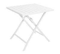 Mesa de centro plegable de aluminio 70x70x73h cm para exteriores decoración j...