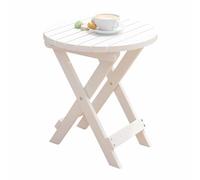 Mesa de Centro Plegable de Bambú, Mesa de Sofá, Compacta Y Fácil de Transportar, Lo Que La Hace Adecuada for Actividades al Aire Libre, Salas de Estar Y Patios(White)