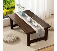 Mesa de centro plegable de madera minimalista japonesa para sala de estar y comedor, mesa de asiento de piso bajo, diseño que ahorra espacio (color: B, tamaño: 100 x 50 x 40 cm)