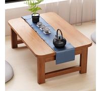 Mesa de centro plegable de piso bajo, escritorio Cact Kotatsu para sentarse marrón, 120 x 50 x 40 cm, perfecto para dormitorio, ventana de bahía, sala de té y comedor