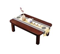 Mesa de centro portátil japonesa, mesa minimalista de altar bajo para sentarse, leer, estudiar y meditar, mesa pequeña versátil para decoración del hogar
