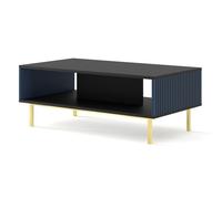 Mesa de centro ravenna f 90x60x45 negro, azul, dorado