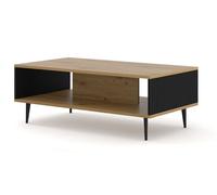 Mesa de centro ravennab 90x60x43 crema & negro