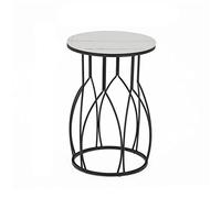 Mesa de centro redonda con almacenamiento de aperitivos, ideal para la oficina y el entretenimiento de invitados