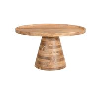 Mesa de centro redonda de madera maciza 80 cm de diámetro MATERA