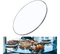 Mesa de centro redonda de vidrio templado, bandeja de servir de 350 mm, 380 mm, 400 mm, elegante mesa redonda para sala de estar, mesa decorativa de madera, decoración moderna del hogar