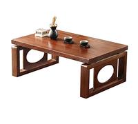 Mesa de centro retro japonesa zen - Mesa de té baja para sala de estar y ventana de bahía - Diseño elegante perfecto para decoración moderna y relajación