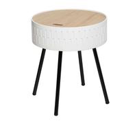ATMOSPHERA CREATEUR D'INTERIEUR Mesa Auxiliar arcón 'Shiro' Blanca
