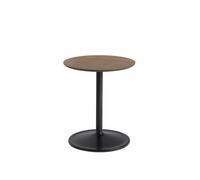 Mesa de Centro Soft Roble Ahumado/ Negro Ø41 H48