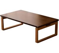Mesa de centro Tatami de madera maciza, mesa baja plegable creativa para balcón y ventanal, escritorio de computadora y mesa de té de estilo japonés, diseño compacto para espacios pequeños