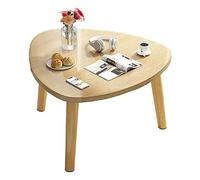 Mesa de centro triangular de estilo nórdico para espacios pequeños, mesa de té moderna con ventana de bahía con diseño para balcón o alféizar de la ventana, perfecta para la hora del té de la tarde