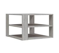 Mesa de centro triunfo 2 estantes gris oscuro 40x59,5x59,5 cm