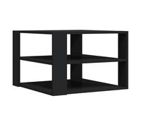 Mesa de centro triunfo 2 estantes negro 40x59,5x59,5 cm