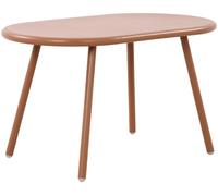 Mesa de centro velva plástico terracota 45x80x45 cm