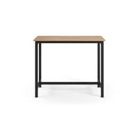 Mesa de cocina alta aria roble y pata negra