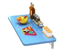 Mesa de cocina plegable de pared, escritorio de madera con soporte de hierro, resistente y ligero, capacidad máxima de 40 kg (e, 100 x 30 cm)
