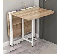 Mesa de Cocina Plegable Mesa de Comedor de Hoja abatible, Mesa de Comedor Plegable, Mesa de Cocina Plegable de Madera, Mesa Extensible multifunción, Muebles Plegables Extensibles para ahorr