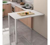 Mesa de cocina plegable montada en la pared, escritorio de comedor abatible con diseño de hoja caída, mesa de madera para espacios pequeños, lavandería, dormitorio, oficina en casa (35.5 x 20 pulgadas