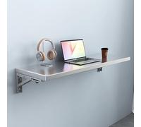 Mesa de cocina plegable montada en la pared, escritorio flotante de 150 cm, mesa invisible para estudio, dormitorio, sala de estar