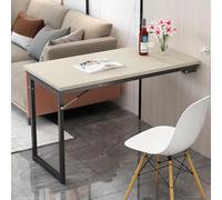 Mesa de cocina plegable montada en la pared, mesa de comedor que ahorra espacio para sala de estar, balcón y barra de bar (90 x 60 x 75 cm), fácil de instalar, plegable y almacenar, perfecta para