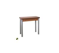 MOMMA HOME Mesa de Cocina o salón Extensible, Mesa Comedor Extensible, Mesa Plegable, Mesa Comedor Moderna, Color Cerezo/Plata, RIBETA, Medidas 80x40/80x78 cm
