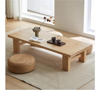 Mesa de cóctel de madera - Mesa baja rectangular multifuncional para sala de estar, mesa flotante Zen, portátil, uso tatami