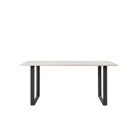 Mesa de Comedor 70/70 170x85 Blanco Laminado/ Negro
