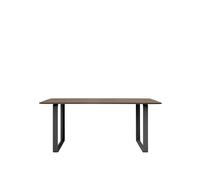 Mesa de Comedor 70/70 170x85 Roble Ahumado/ Negro