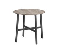 Mesa de Comedor 80 x 75 cm Greige Mélange y Negro Tinta