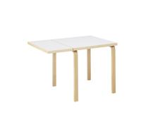 Mesa de Comedor Aalto DL81C con Mesa Plegable, Blanco.