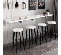 Mesa De Comedor Abatible Montada En La Pared, Mesa Plegable De Madera, Grande Y Estrecha (més, Size: 47*12in, Color: Blanco, montado, pared)