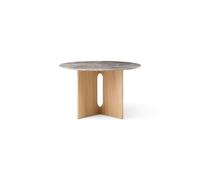 Mesa de Comedor Androgyne Ø120 Roble natural/Gris Galaxy