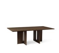 Mesa de Comedor Androgyne de 210 x 109 Cm, Roble Teñido Oscuro.