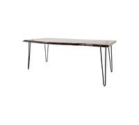 Mesa de comedor avola 99x201x73 marrón