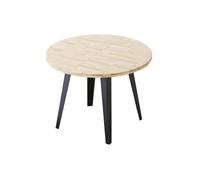 Mesa de comedor berge redonda extensible nordish/negro ø100x76 cm adec