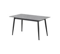 Mesa de comedor berna diseño gres gris 75x140x80 cm adec