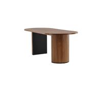 Mesa de comedor bianca 90x200x75 marrón