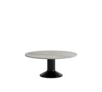 Mesa de Comedor Central Ø90 Mármol Gris/Negro