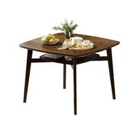 Mesa de comedor cuadrada de madera maciza y escritorio de estudio, compacto, 60 x 60 x 60 cm, ideal para comer, escribir y trabajar con computadora, muebles elegantes para espacios pequeños para el