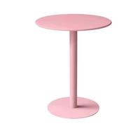 Mesa de comedor de cocina Mesas de bebidas de café - Mesa auxiliar de hierro totalmente metálica para patio interior y exterior, mesas de bar de cócteles Mesa alta de pub y bistró(Red,40x40x62cm)