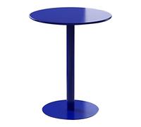 Mesa de comedor de cocina Mesas de bebidas de café - Mesa auxiliar de hierro totalmente metálica para patio interior y exterior, mesas de bar de cócteles Mesa alta de pub y bistró(Azul,40x40x50cm)