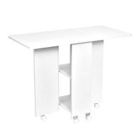 Mesa de comedor de expansión, mesas ampliables para espacios pequeños, mesa de comedor plegable portátil, pase de trabajo móvil, escritorio extensible multifuncional para el hogar, la habitación