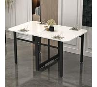 Mesa de comedor de hoja de caída moderna con mesa de trabajo de cocina expandible que ahorra mesa plegable para pequeños apartamentos de la cena de extensión multifuncional para cocina y dormitorio