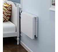 Mesa de comedor de hojas de caída plegable y escritorio de la computadora de esquina para espacios pequeños - Tamaños ajustables: 60-120 cm, ideal para la oficina en el hogar y el comedor LWX