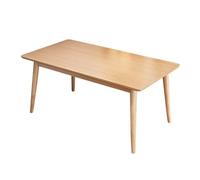 Mesa de Comedor de Madera Maciza de 60/70 cm, Cuadrada, fácil de Montar, para Espacios pequeños, Comedor, Cocina y salón, Color Natural(120x70x75cm)