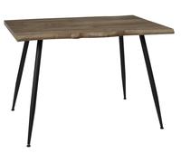 Mesa de comedor de madera natural rectangular de 75x75x110cm