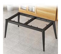 Mesa de comedor de metal Juego de piernas de la pierna de marco rectangular pesado Muebles de bricolaje de muebles de bricolaje con protectores de piso ajustables y tornillos ideales para mesa de