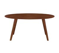 Mesa de comedor diseño escandinavo oval nogal L160 MARIK