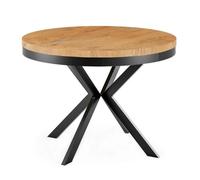 Mesa de comedor edder dt120 120x196x76 naranja