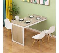 Mesa de Comedor de Pared que Ahorra Espacio,mesa Plegable Pared Cocina,Mesa de Comedor con Estilo,mesa Plegable Pared,escritorio Pared,mesa Invisible,mesa de Cocina Plegable ( Color : Walnut color A ,